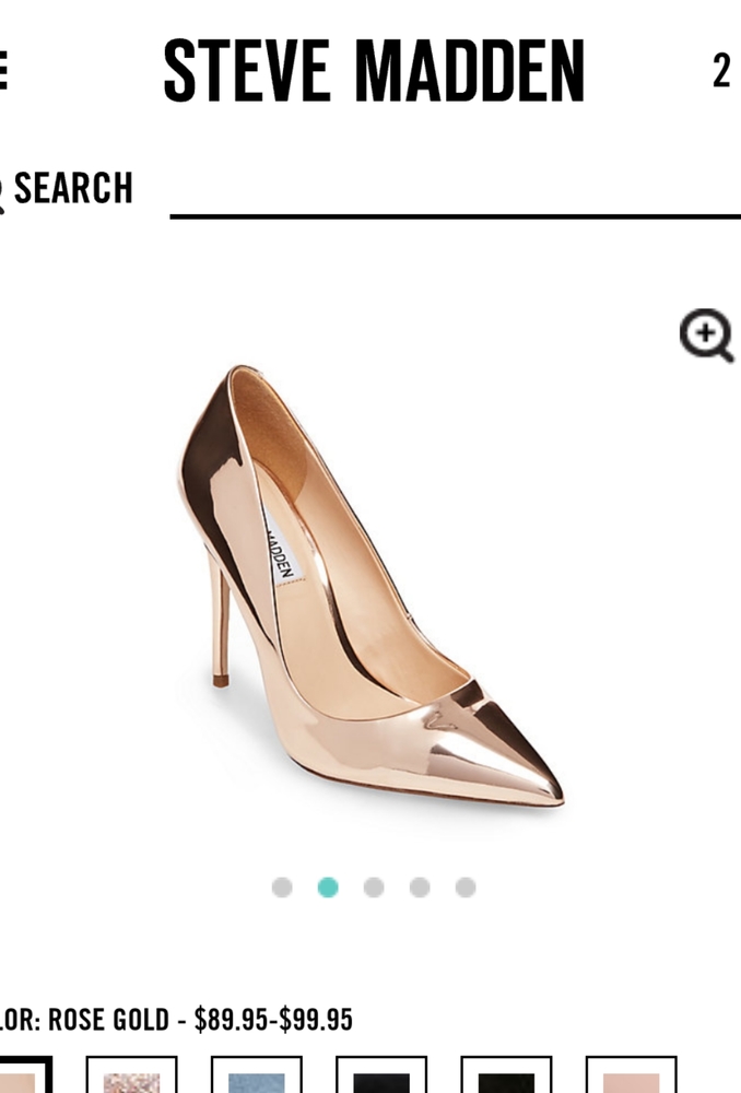 Steven Madden Daisie Rose Gold High Heels